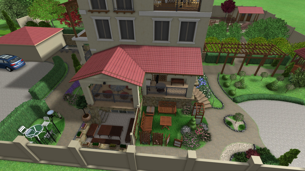 Приусадебная территория минигостинницы