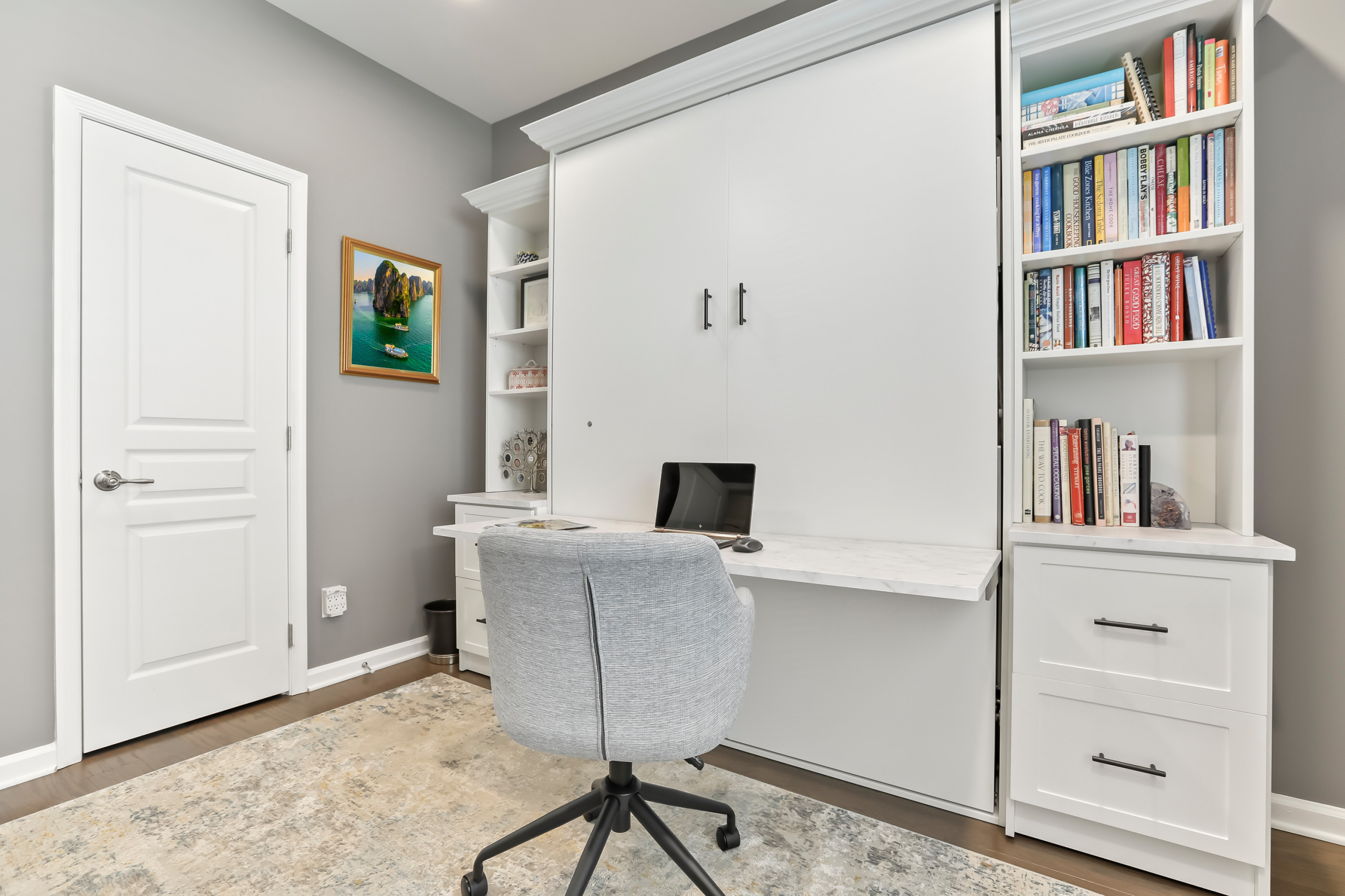 Home Office with Murphy Bed/Desk Configuration