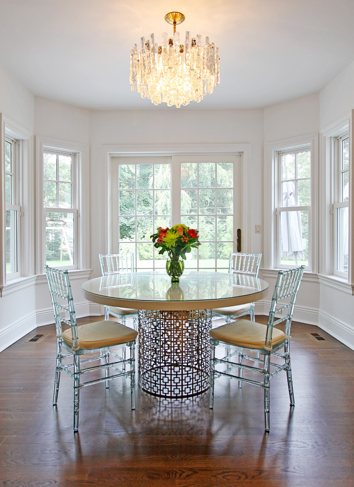 Inspiration for a transitional dining room in New York.