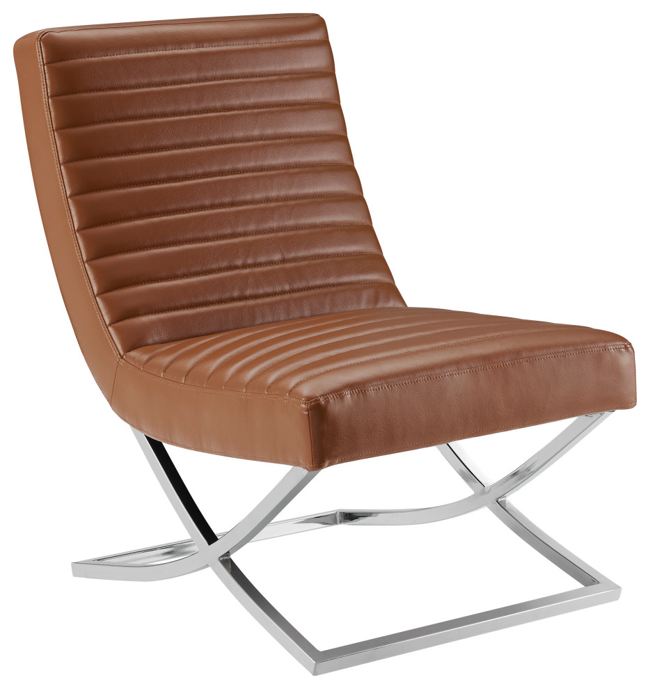 Mid Century Armless Tufted Accent Lounge Chair Contemporary Armchairs And Accent Chairs by