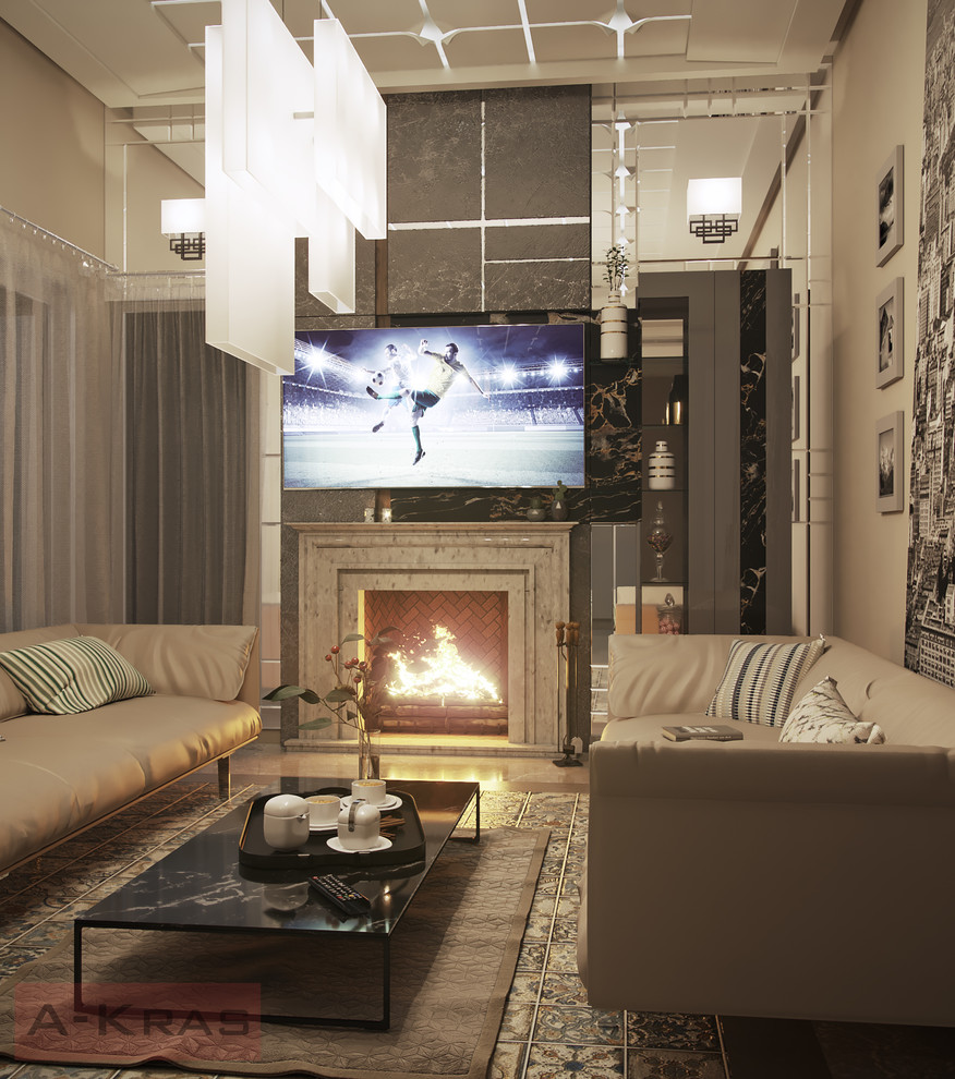 Израиль каминная комната визуализация