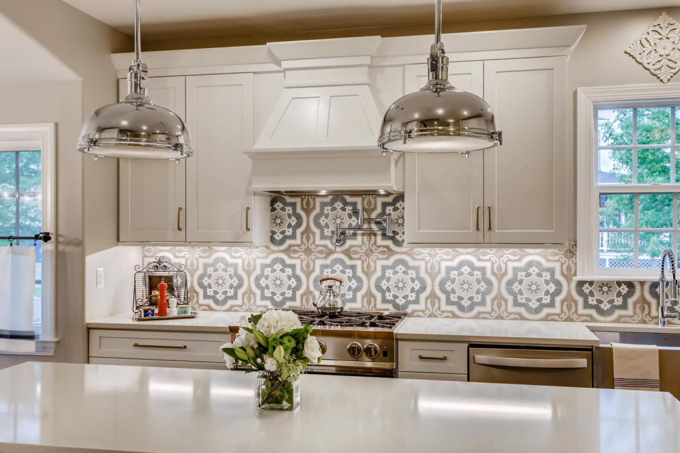Transitional kitchen photo in Denver