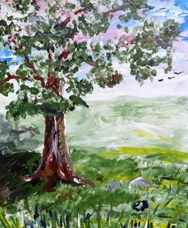 Under That Tree Original By Edward  Hickey