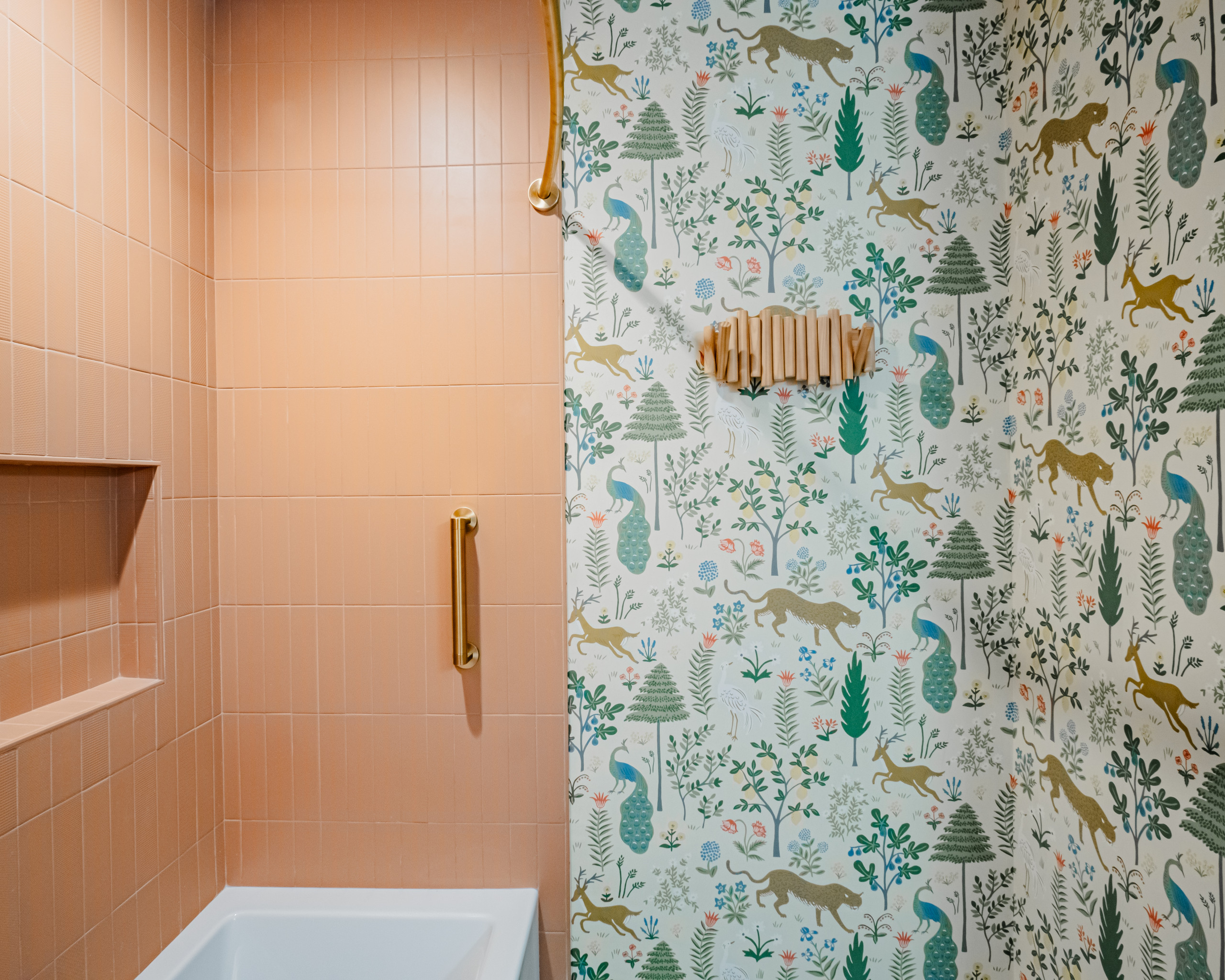 Colorful Modern Bathroom Refresh