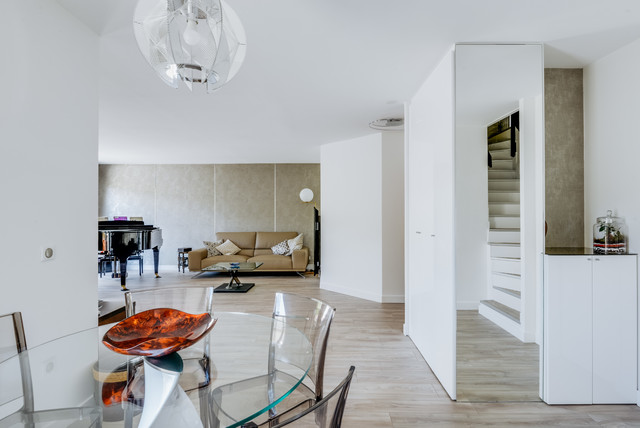 R&eacute;novation totale d'un duplex contemporary-dining-room