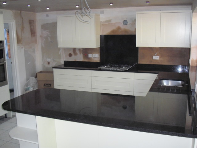 Angola Black Granite Worktops Contemporary Manchester By