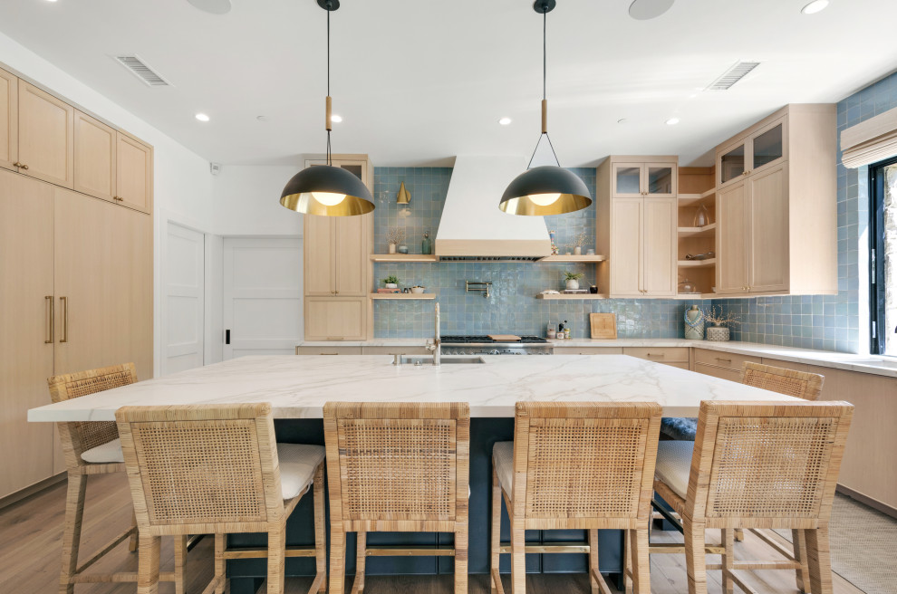 Inspiration for a transitional kitchen remodel in Orange County