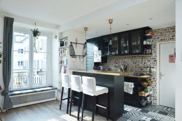 Le V&eacute;sinet contemporaneo-cocina