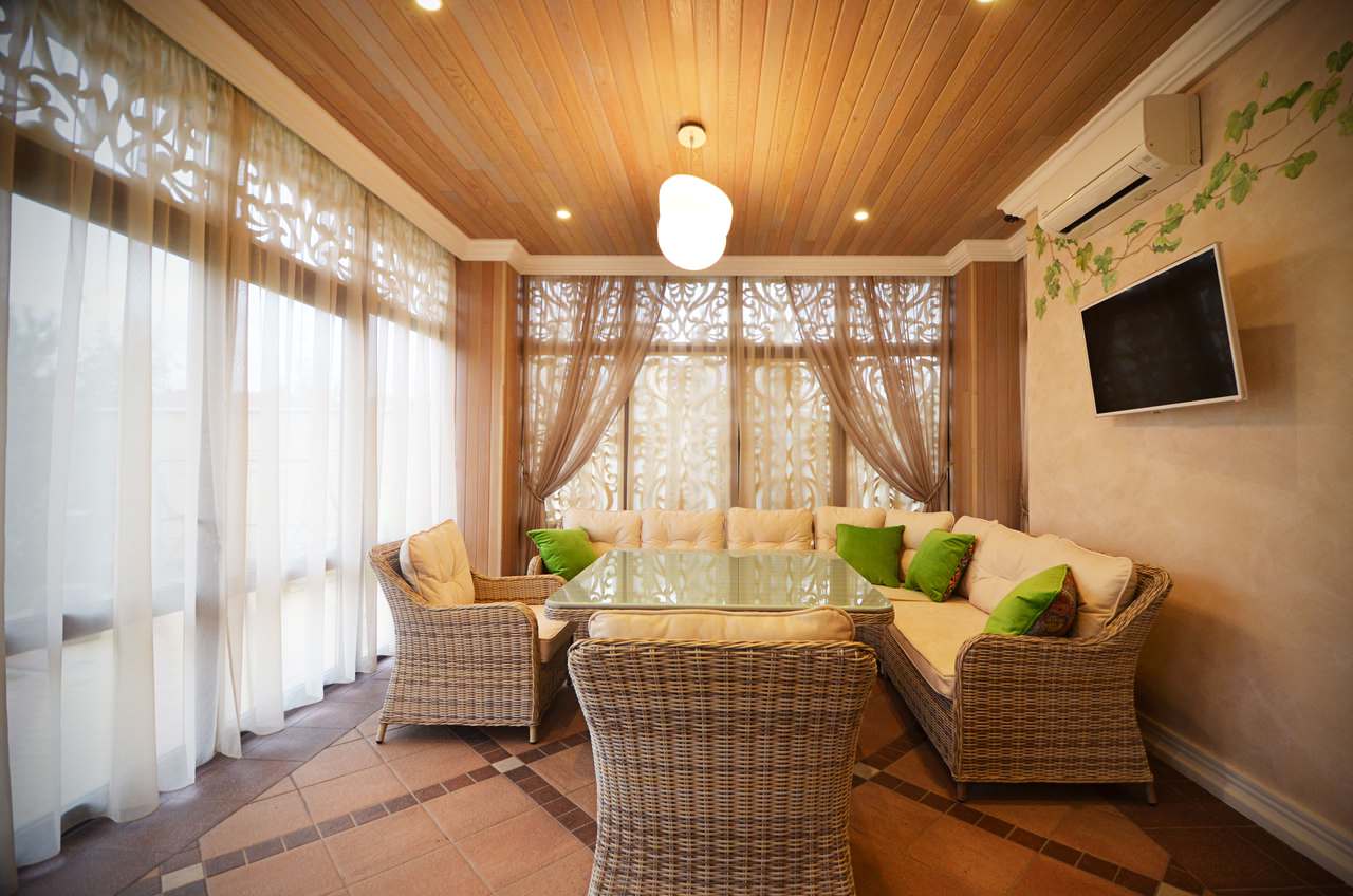 Интерьер летней веранды