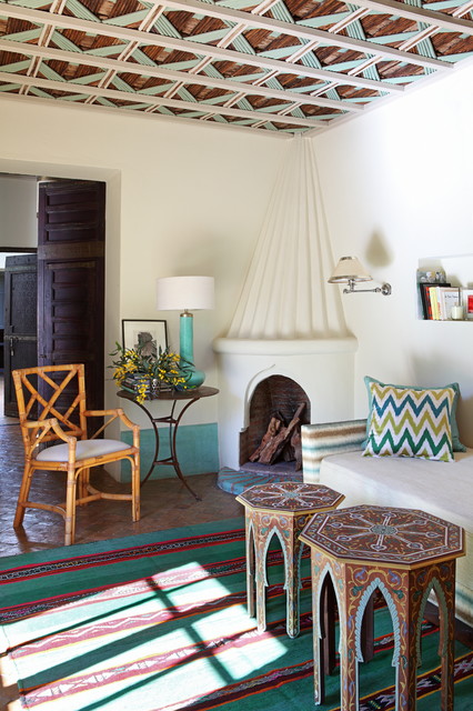 Marrakech medelhavsstil-vardagsrum