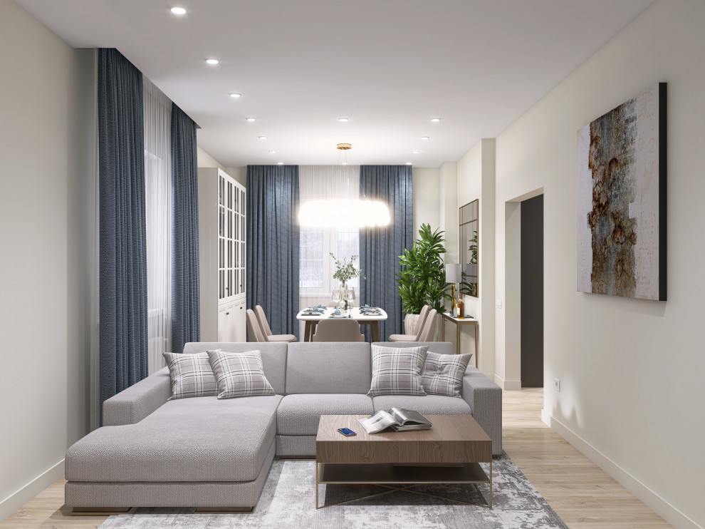 Двухэтажный дом с цокольным этажом 208м2