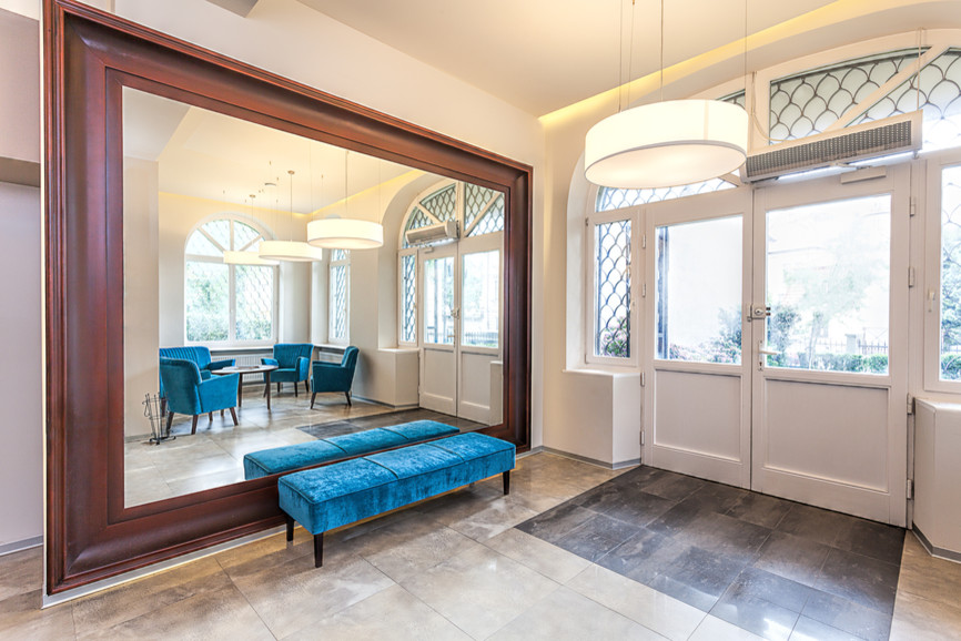 Inspiration for a transitional entryway remodel in Phoenix