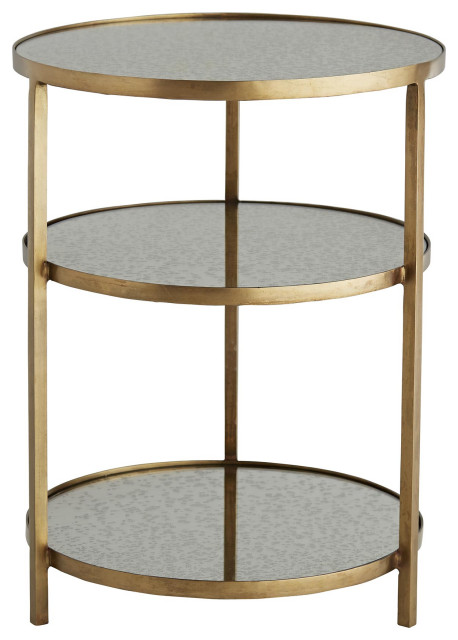 Percy End Table, Gold