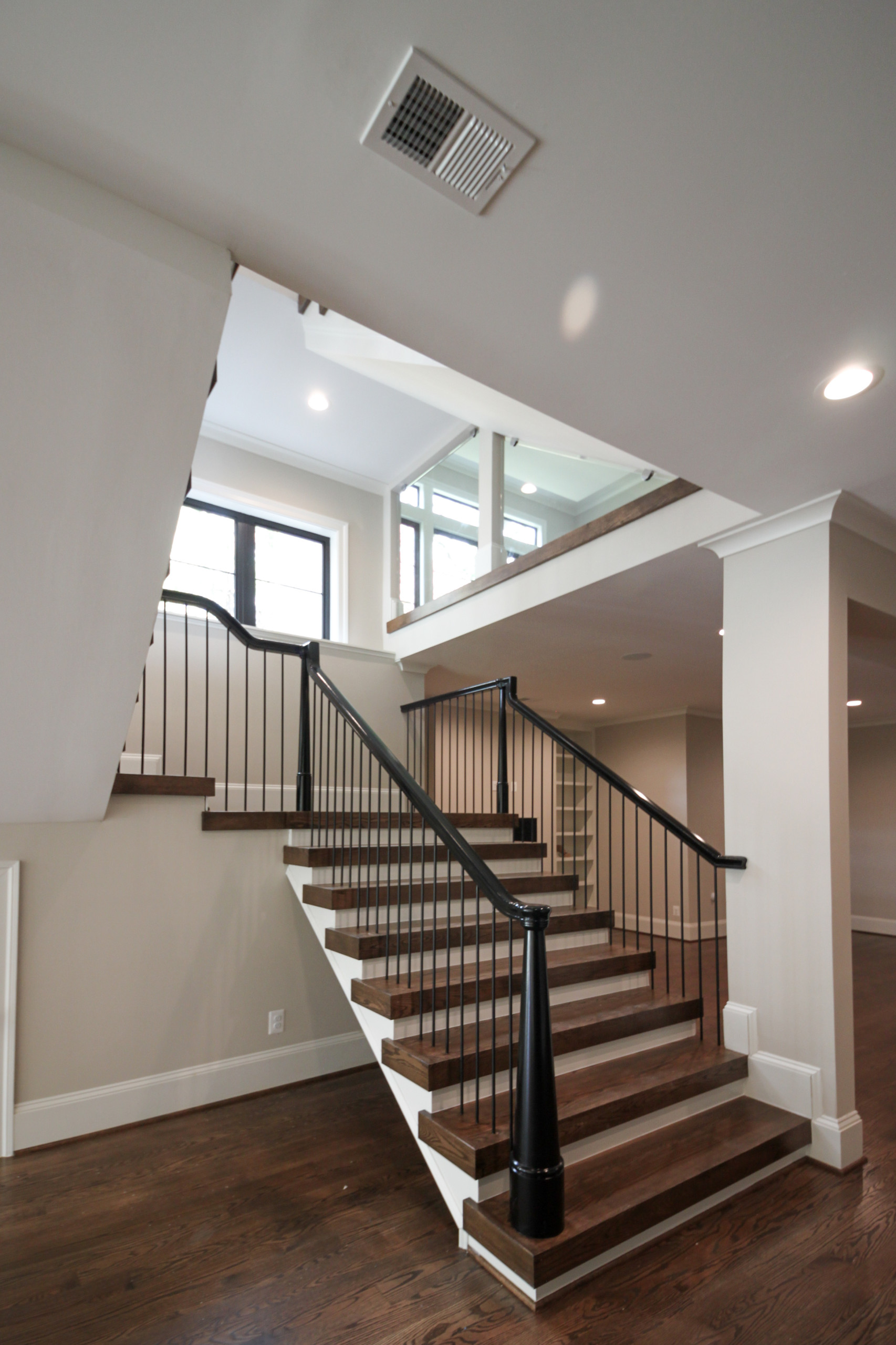 89_Eclectic and Edgy Staircase in French Contemporary Residence, McLean VA 2210