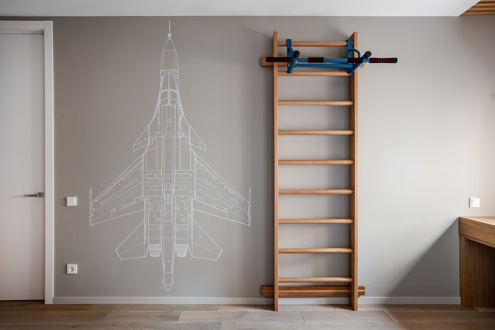 Квартира современной семьи с двумя детьми