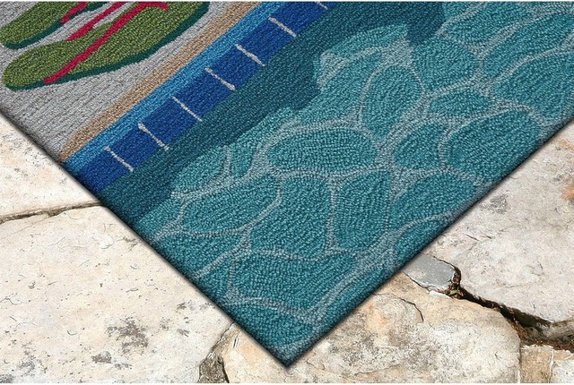Frontporch Poolside Indoor/Outdoor Rug, 2'6x4' - Beach Style - Doormats ...