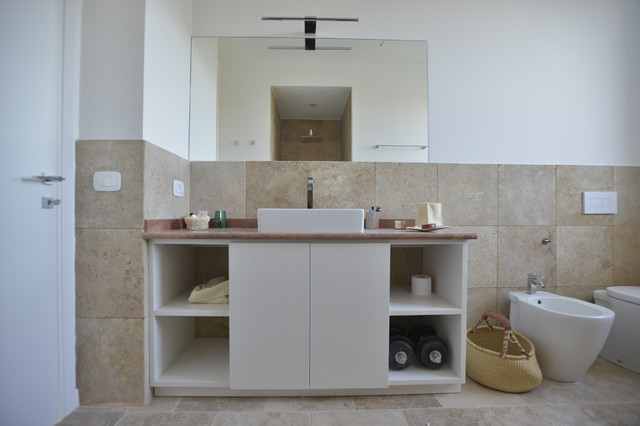 Villa Carloforte mediterran-badezimmer