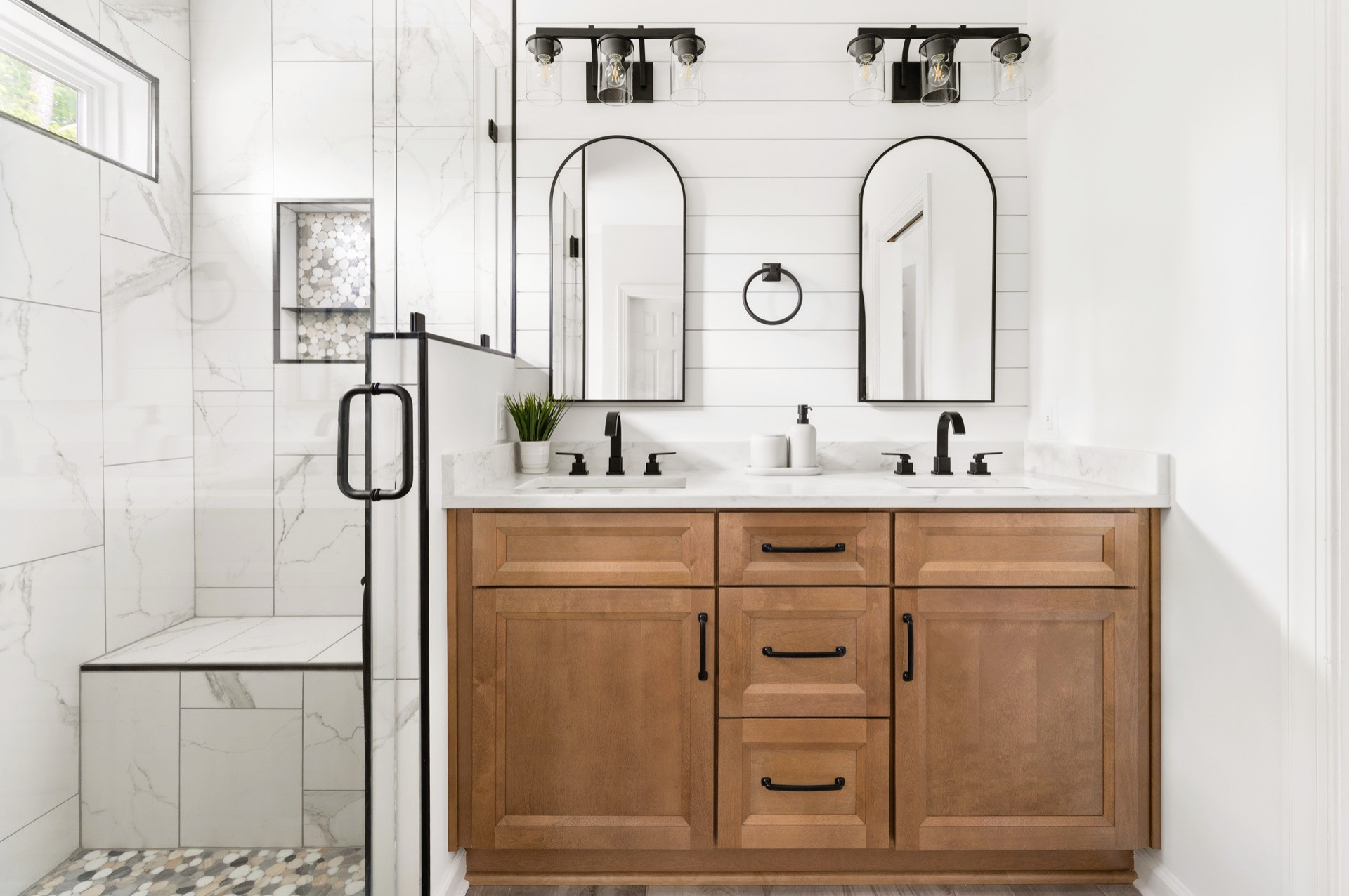 Farmhouse / Coastal Bathroom Remodel Apex, NC