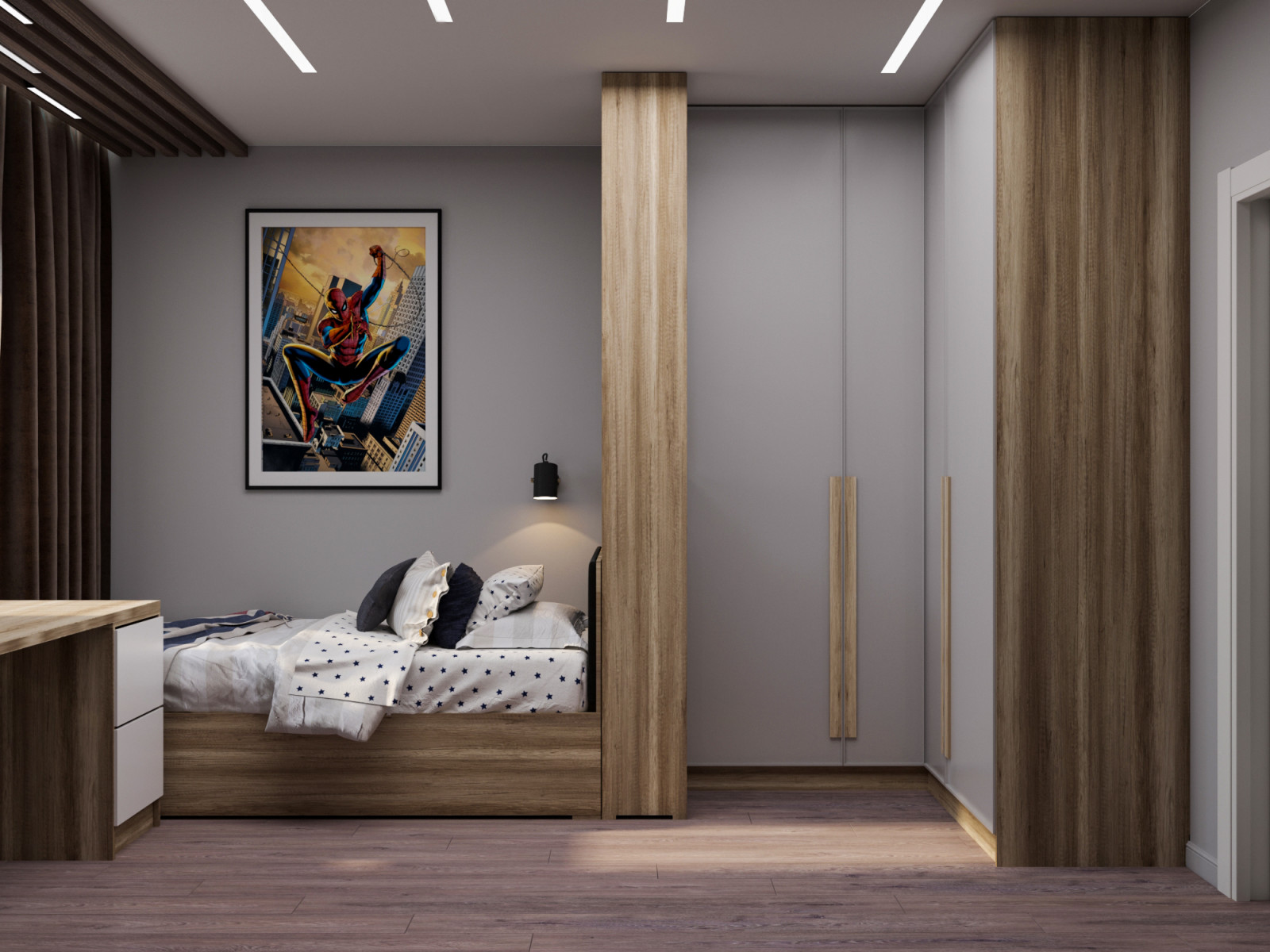 Детская для мальчика в загородном доме. Кемеровская обл.