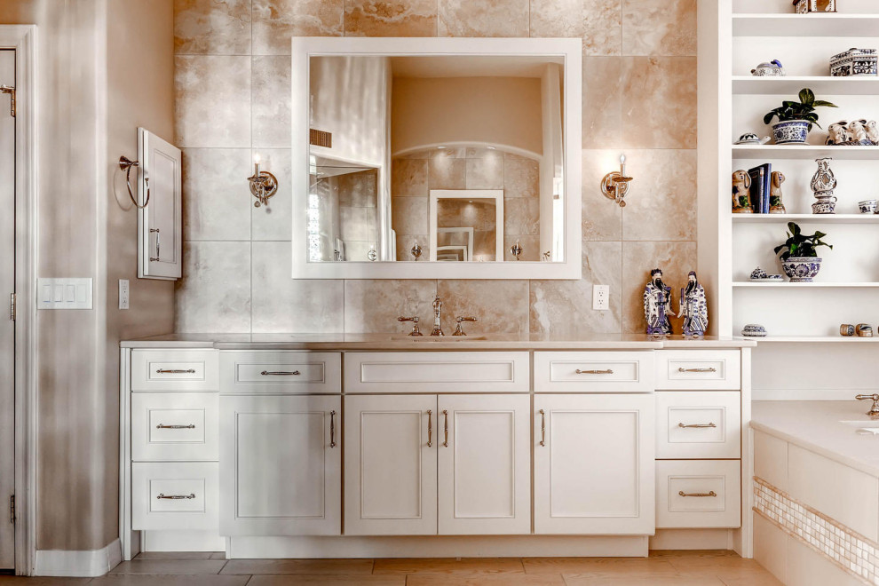 White Ancala Master Bathroom