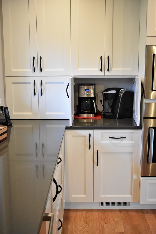 Inspiration for a transitional home design remodel in Seattle