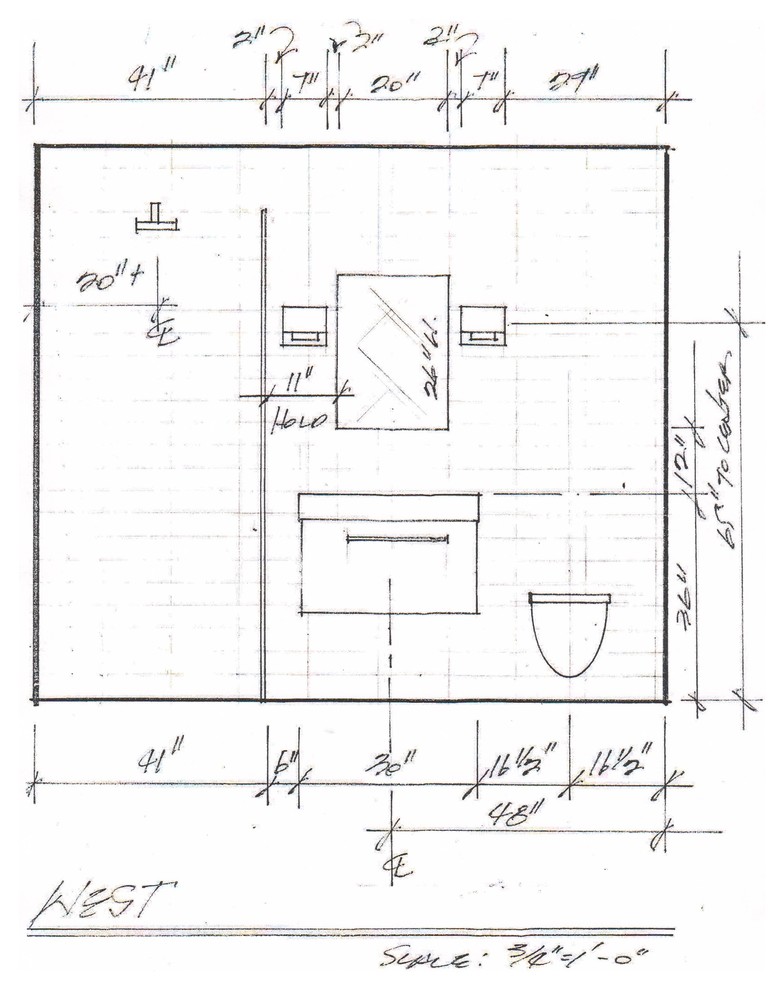 SLEEK MODERN - Arriola Bathroom remodel