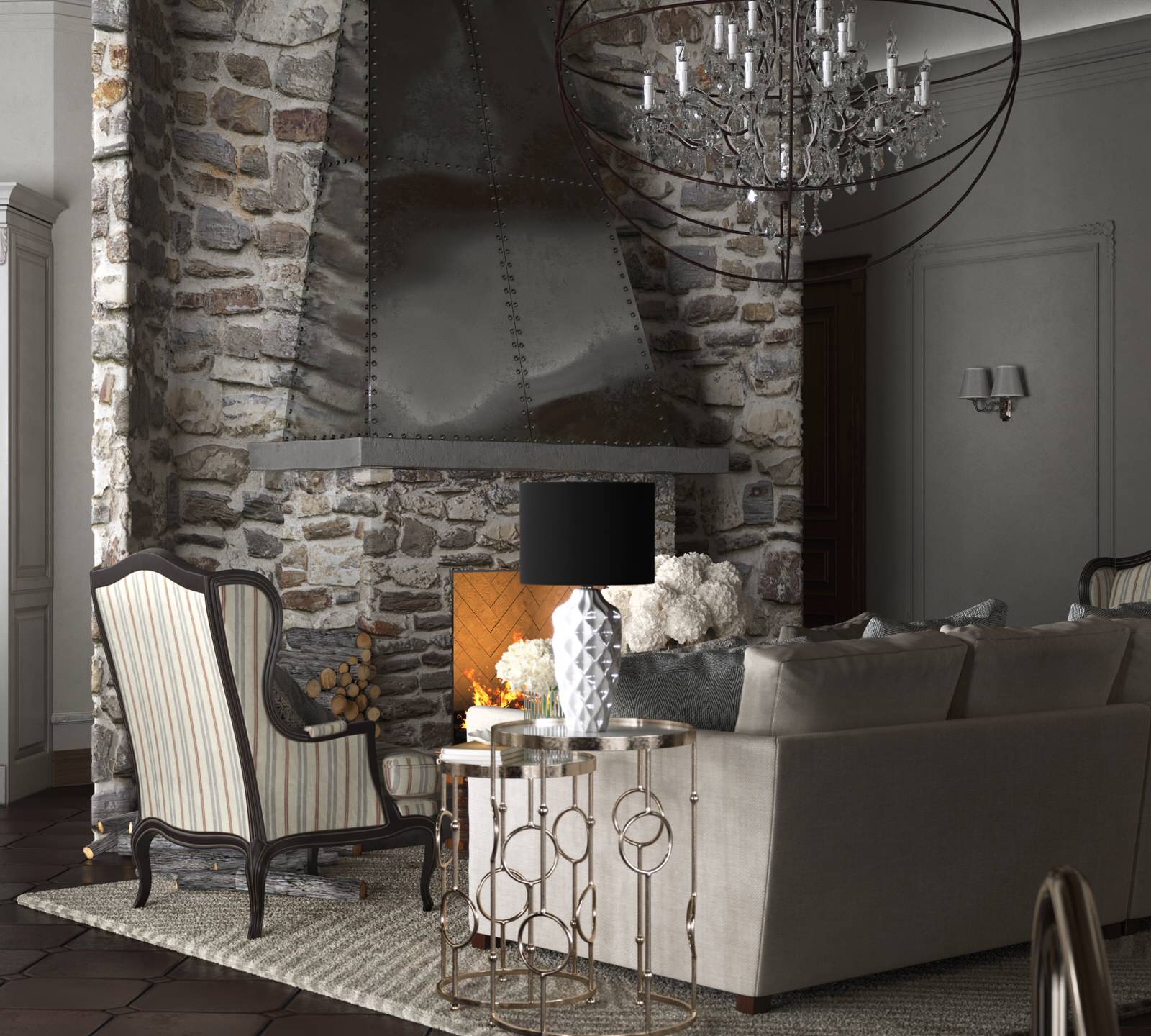 Проект интерьера загородного дома