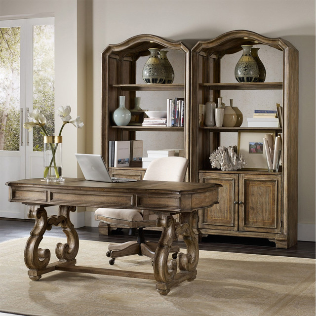 Hooker Furniture Chatelet Executive Desk in Caramel Froth New