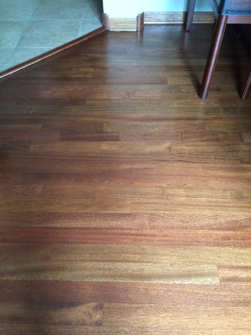 Pictures of my STAINED Brazilian Cherry floor