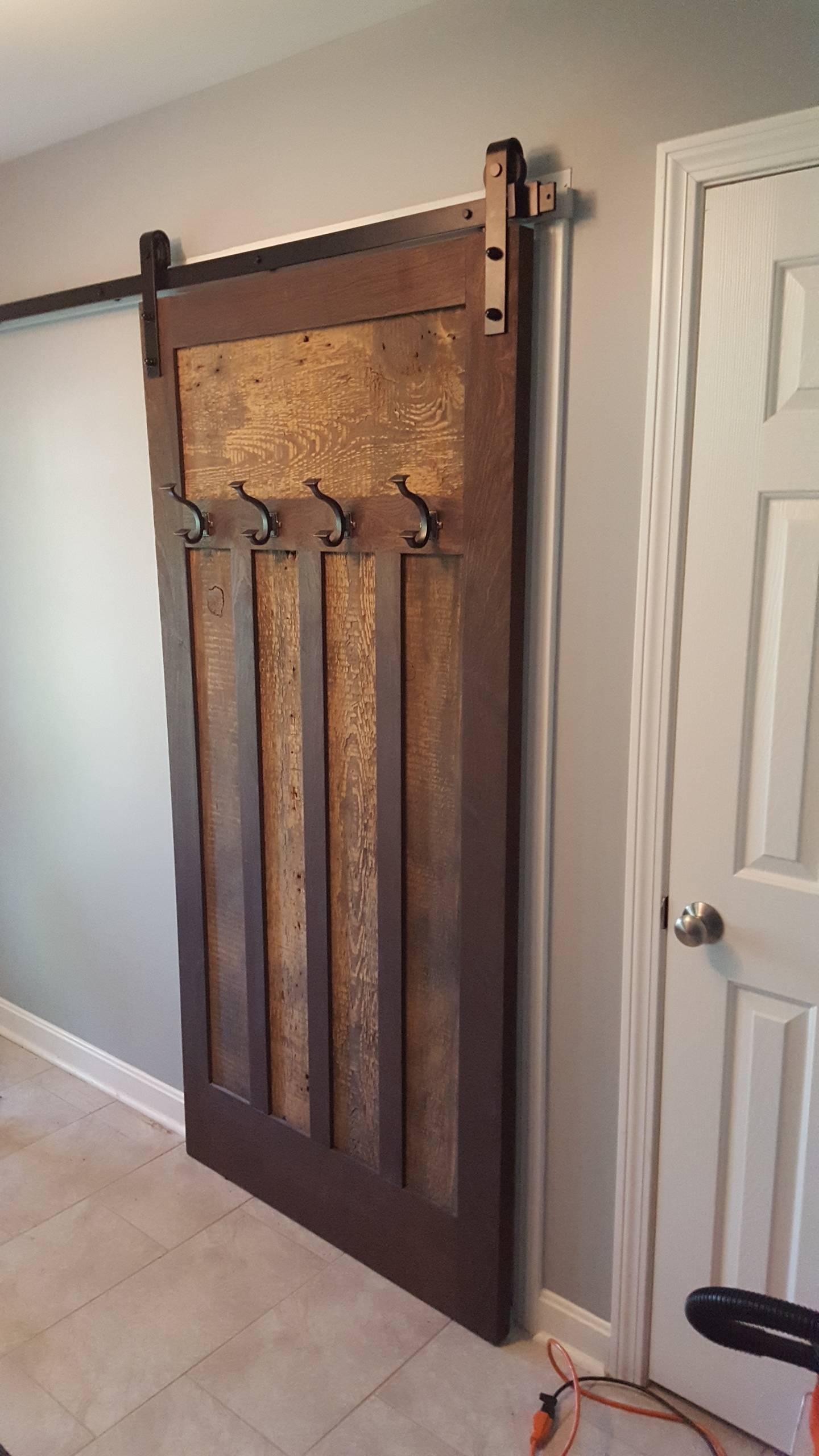 Recycled Wood "New" Barn style door