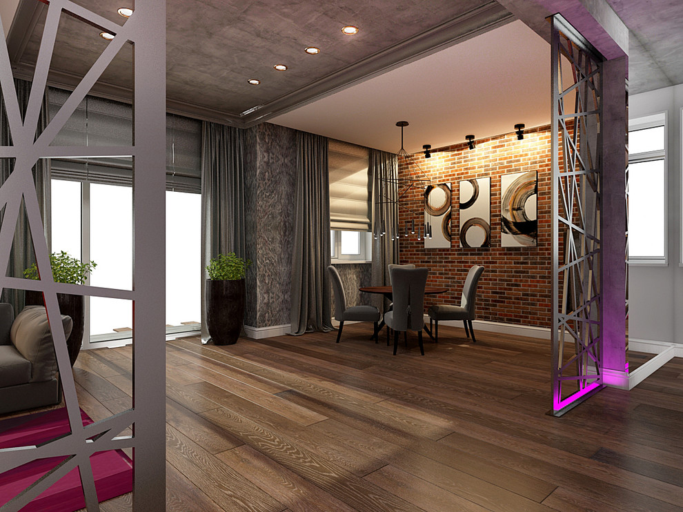 Интерьер коттеджа в стиле лофт