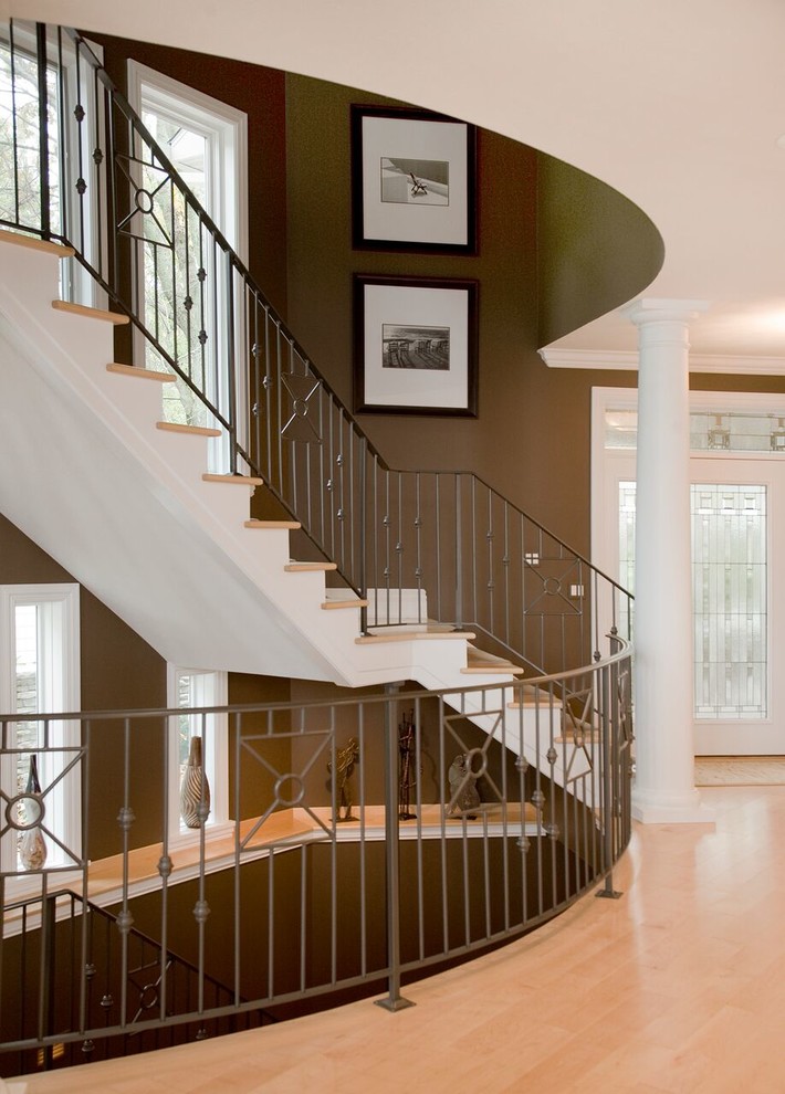 Photo of a transitional staircase in Indianapolis.