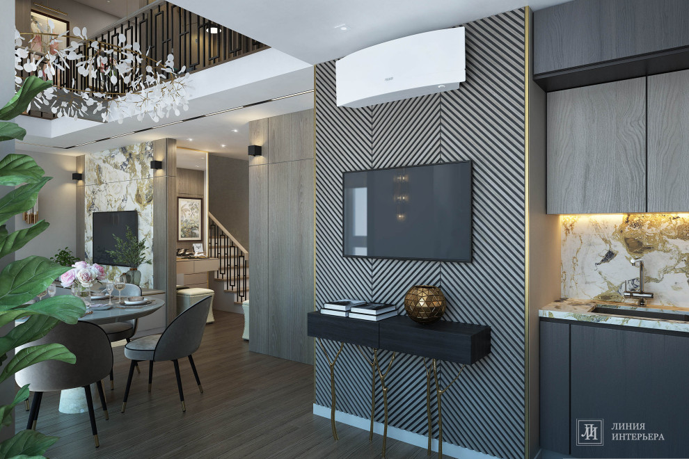 Дизайн интерьера 2-х уровневой квартиры
