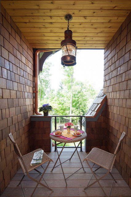 Cottage Style Meets Modern Living rustic-balcony