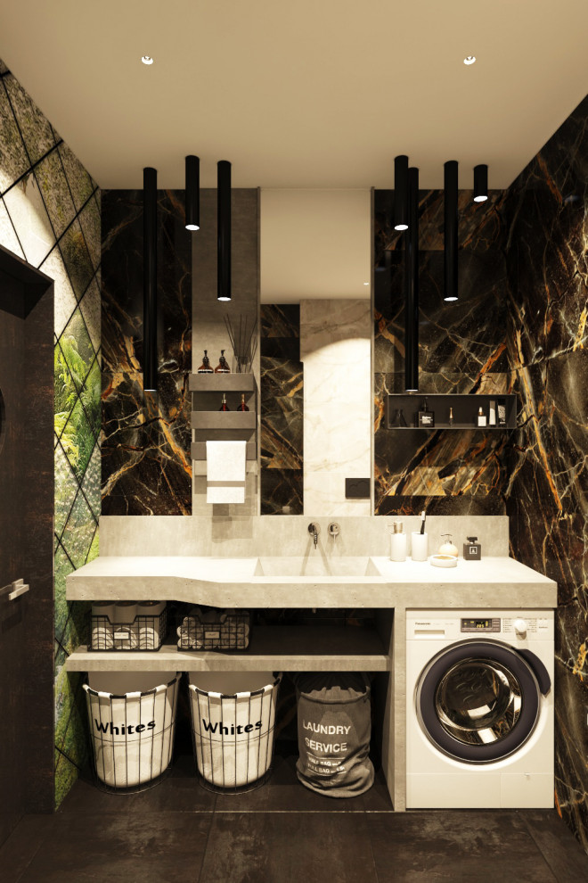 Дизайн интерьера двух комнатной квартиры. Ванная. Краснодарский край