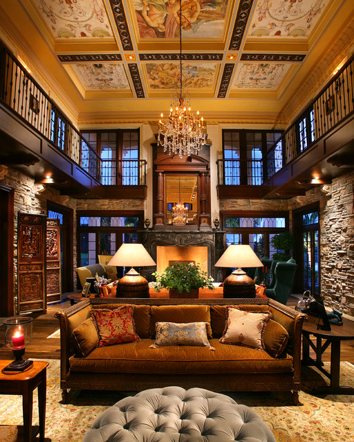 Naples, Florida, Private Residence klassisch-wohnbereich