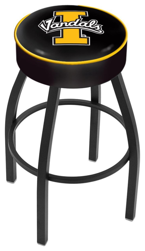 Holland L8B1 Idaho 30" Swivel Bar Stool Black Contemporary Bar