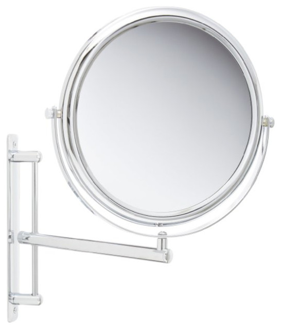 Jerdon JP3030CF 9Inch TwoSided Swivel Wall Mount Mirror with 3x