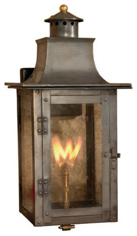 Elk Lighting Maryville Aged Copper 5'' Wide Outdoor Gas Wall Light