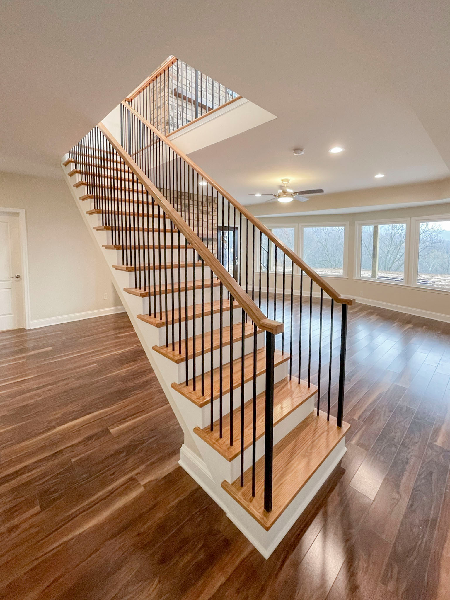 97_Airy Straight-Floating Staircase in Transitional-Mountain Home, Luray, VA 228