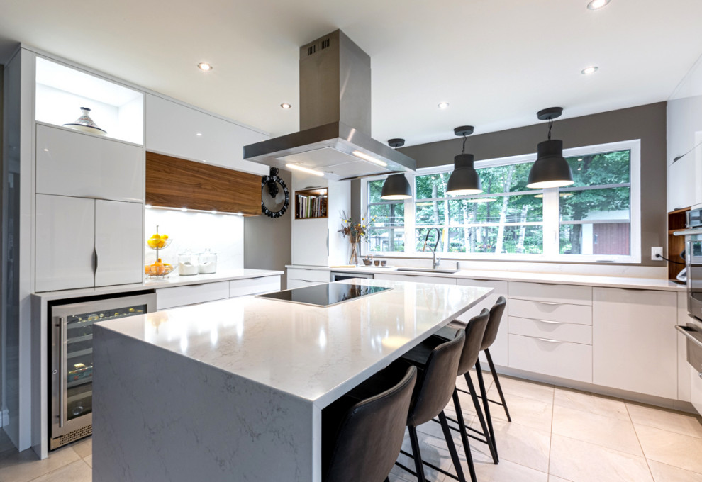 Bold and Bright! Transitional Kitchen New York by Rochon New