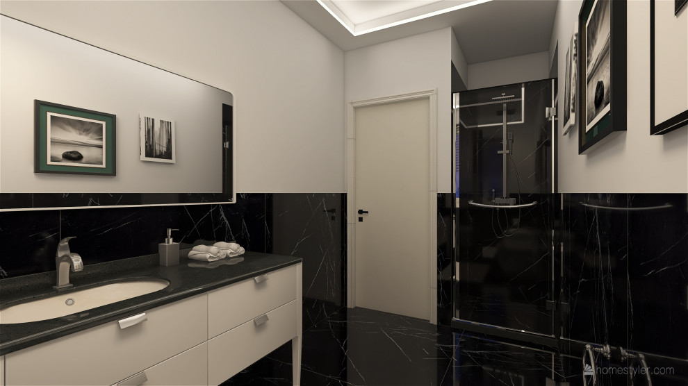 Esempio di una stanza da bagno moderna