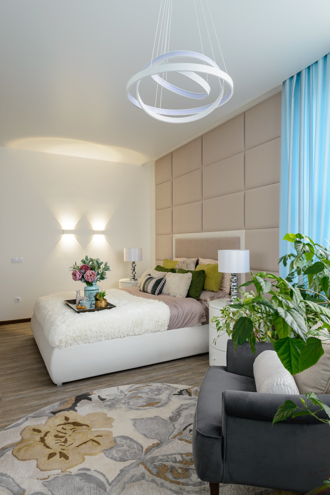 Спальня квартиры 86 м2 в ЖК Гагаринский