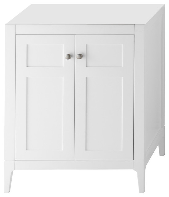 Ronbow Briella Solid Wood 30 Vanity Cabinet Base White Transitional Bathroom Vanities And Sink Consoles By Ronbow Corp