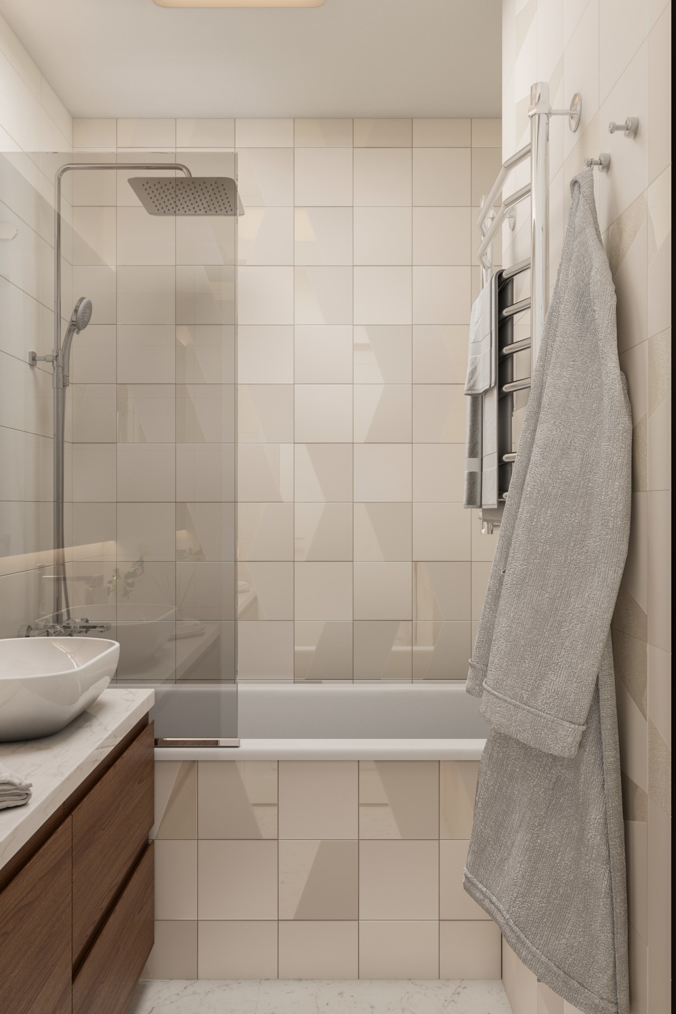 Дизайн - проект двухкомнатной "Брежневки" в г. Москва