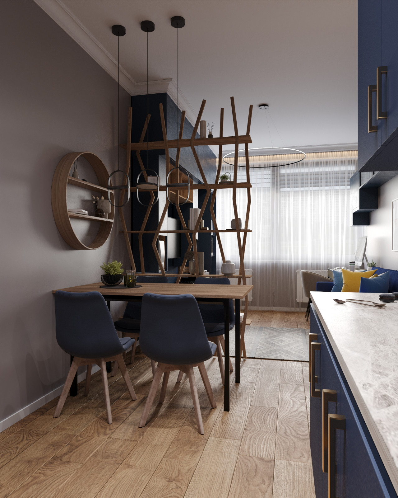 Трехкомнатная квартира 63 м² для семьи с ребенком в ЖК Дмитровское