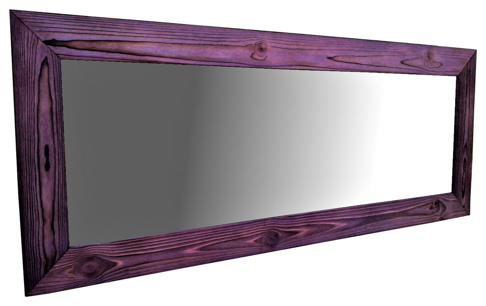 Royal Purple Bath Kitchen RPBK-1144 35 W x 45 H Transitional Birch Veneer Wood Mirror Distressed Antique Walnut