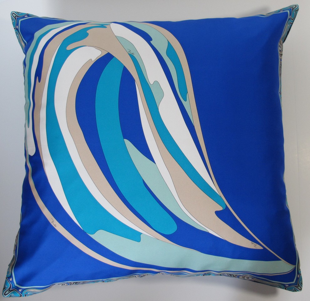 Coral Reef Blue Pillow  from Emilio Pucci Scarf