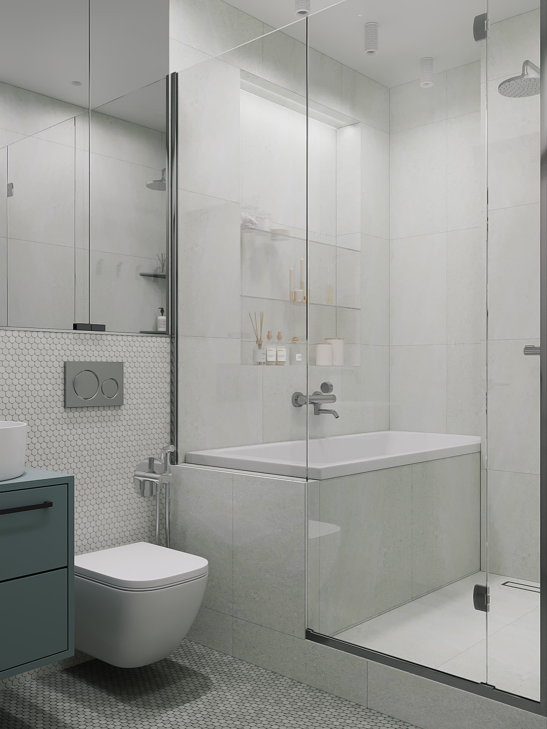 Дизайн-проект квартиры в Москве, 120 кв.м