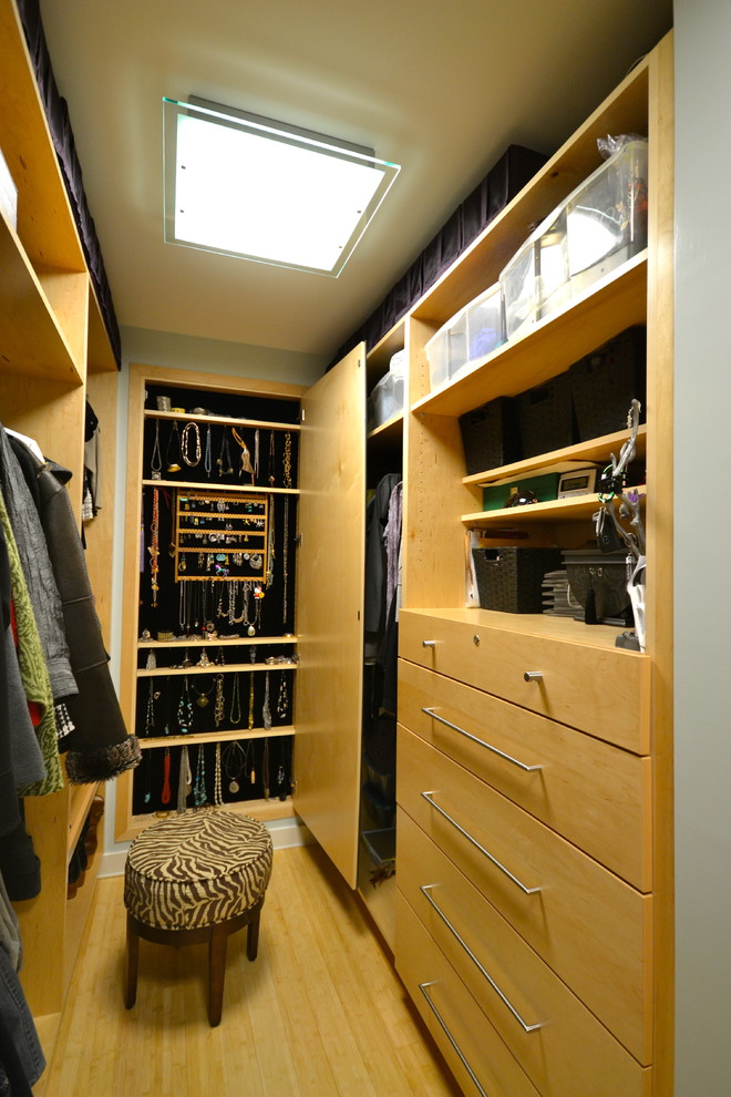 Contemporary storage and wardrobe in Richmond.